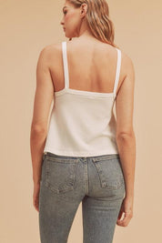 Aemi + Co Lightweight Ribbed Tank | Daverri Fashions