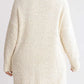 Umgee Full Size High Low Long Sleeve Boucle Sweater Dress Plus Size - DAVERRI FASHIONS