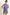HYFVE Round Neck Cap Sleeve Drawstring Waist Romper Dusty Blue L Rompers