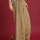 Umgee Jacquard Wide-Leg Pants - DAVERRI FASHIONS