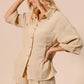 BiBi Crinkle Gauze Shirt and Short Set Outfit Sets