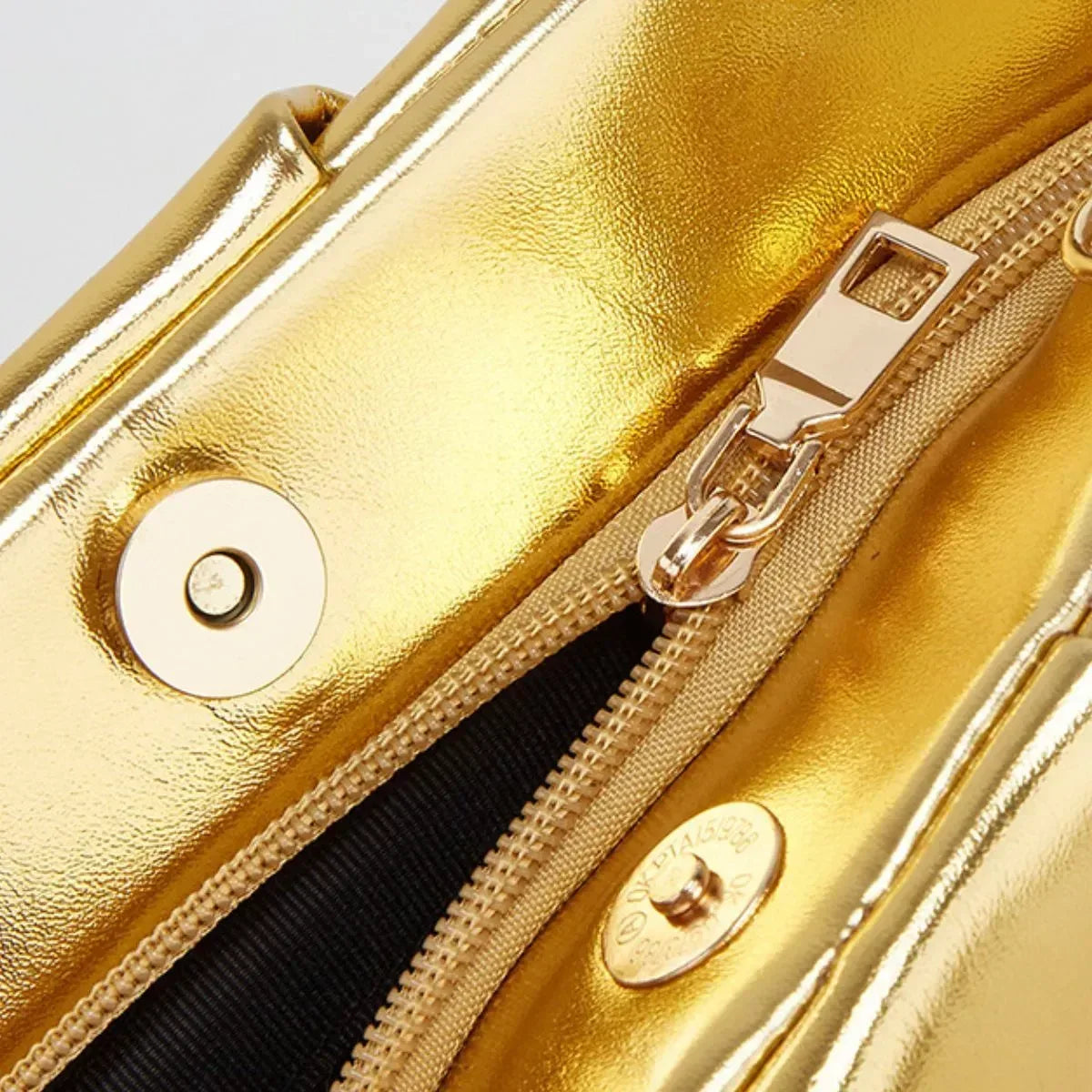 Ruched Shoulder Bag with Chain Strap - DAVERRI FASHIONS