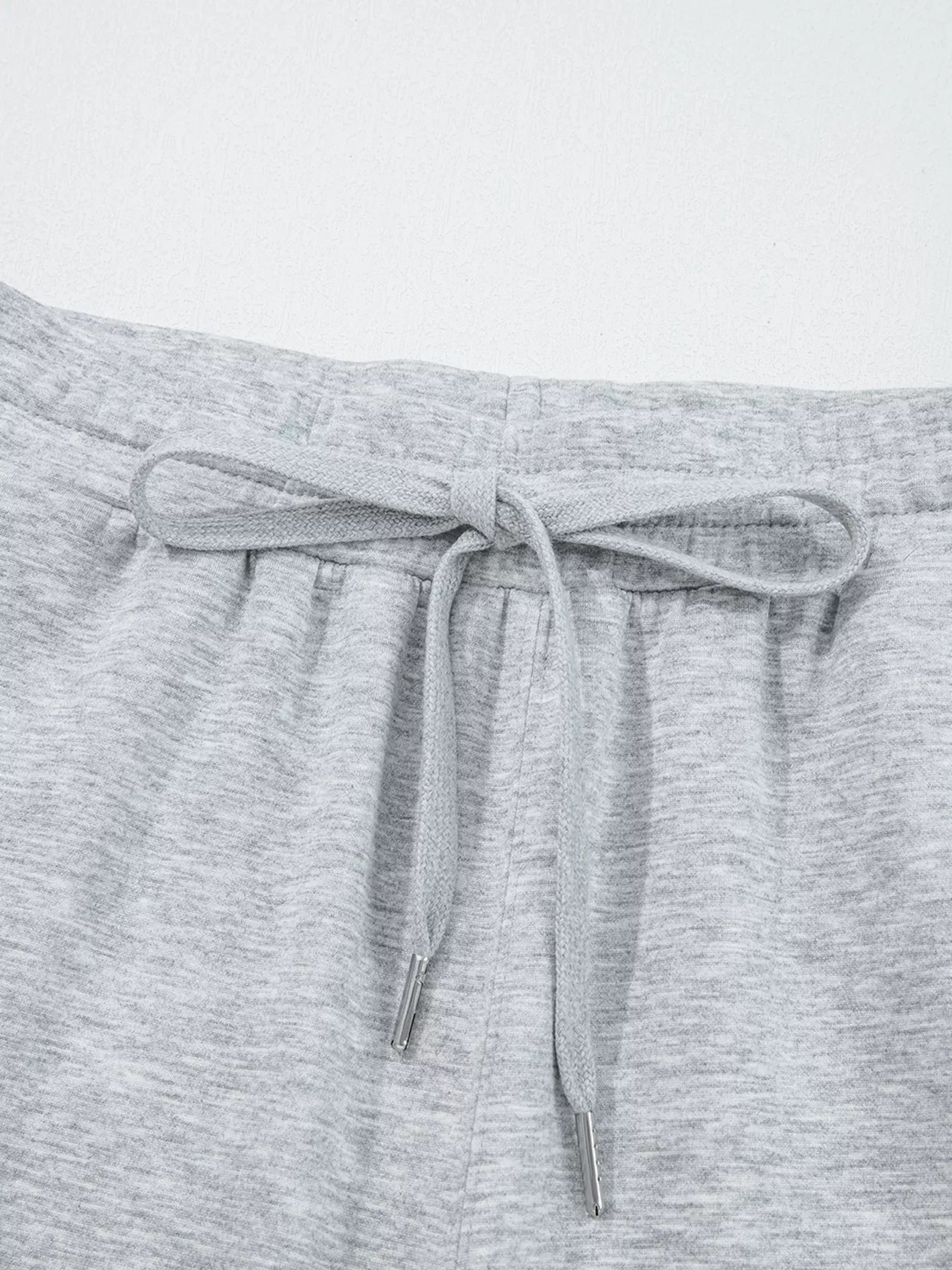 Zip Collar Long Sleeve Top and Drawstring Pants Set | Loungewear Sets Daverri Fashions