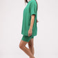 Cotton Round Neck Top & Biker Shorts Set Outfit Sets