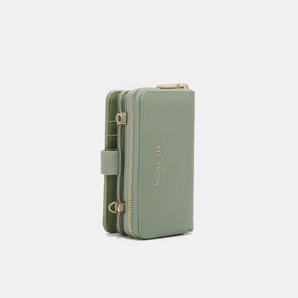 Nicole Lee USA 2 Piece Phone Case Crossbody Wallet Wallets