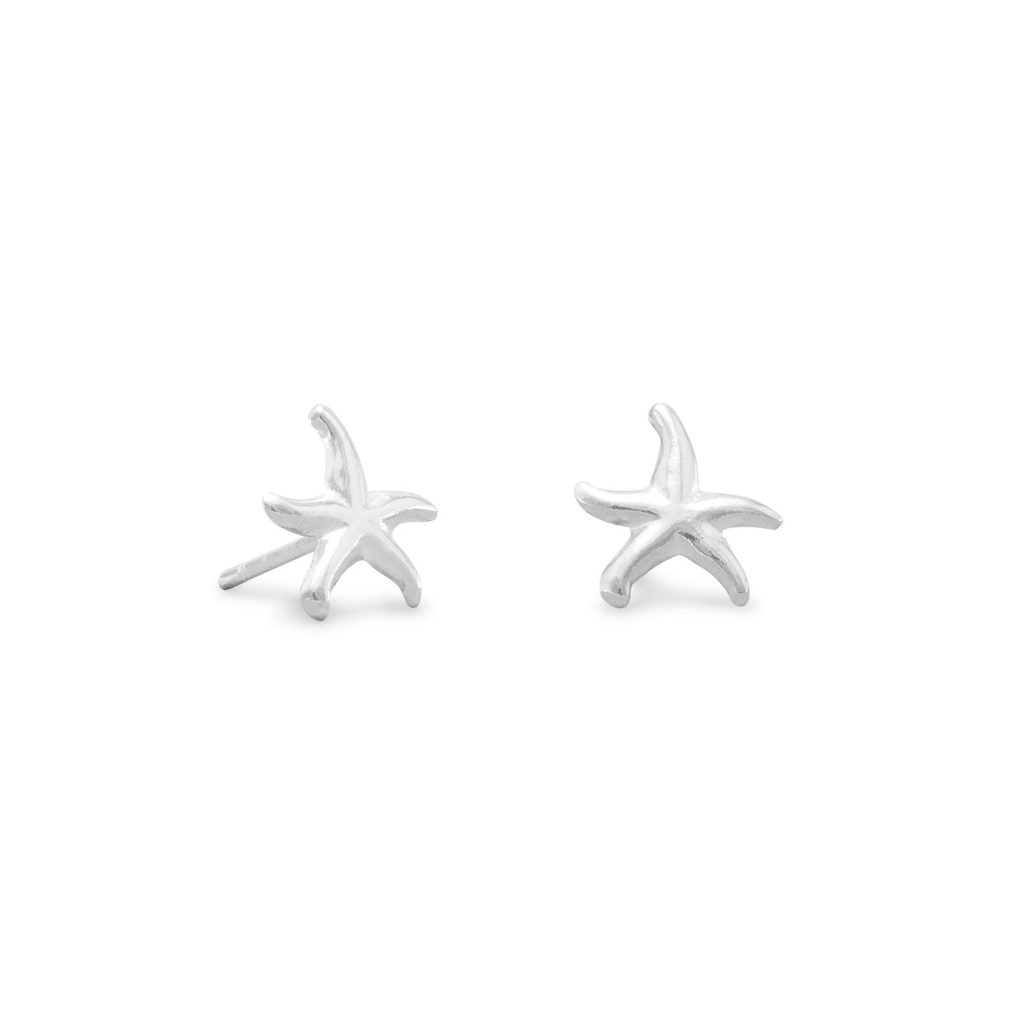 Sterling Silver Starfish Stud Earrings Earrings