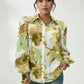 Daverri Fashions Floral Print Long Sleeve Shirt - DAVERRI FASHIONS