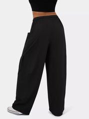 Drawstring Wide Leg Pants | Pants Daverri Fashions