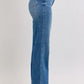 Judy Blue Full Size High Waist Contrast Thread Straight Plus Size