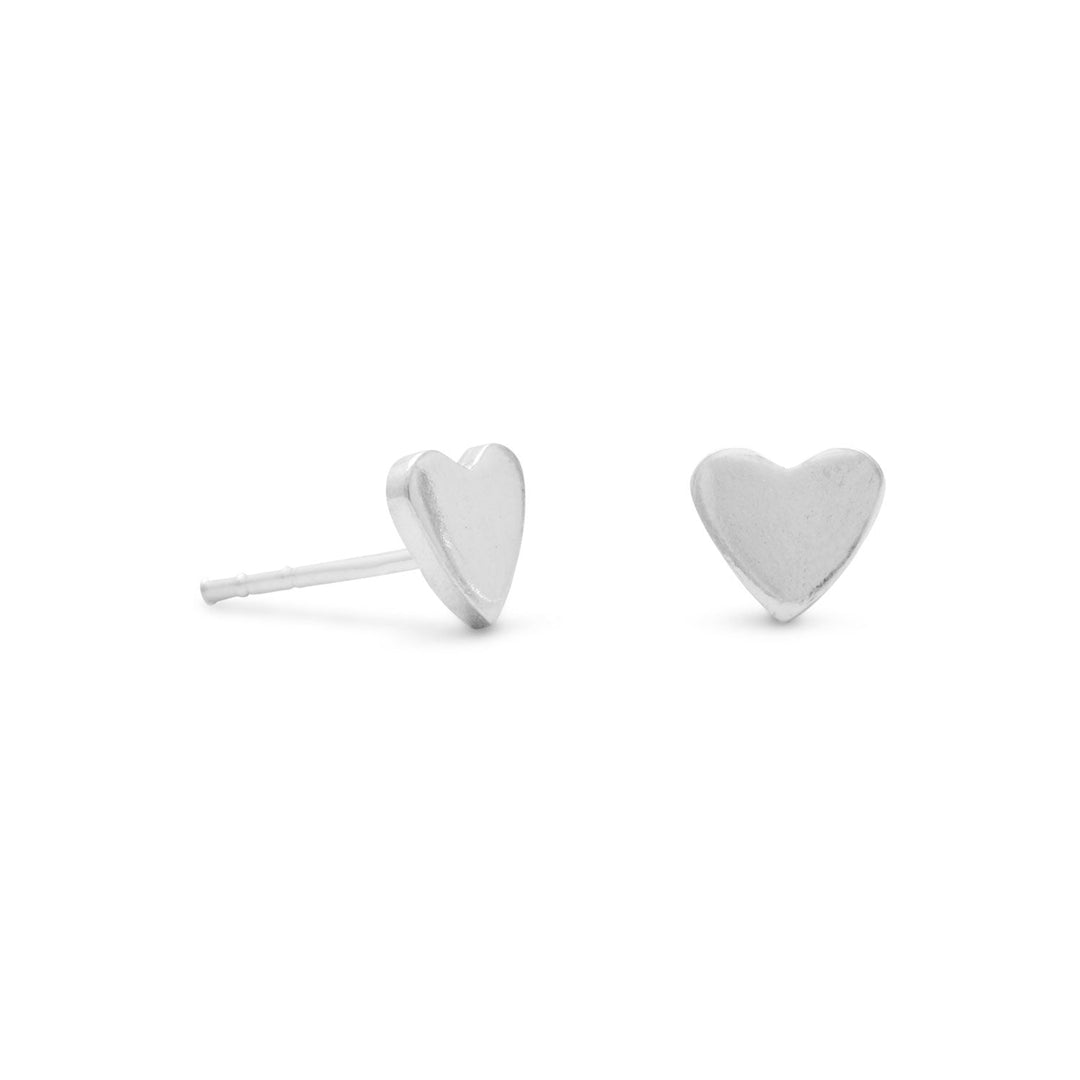 Polished Heart Stud Earrings Default Title Earrings