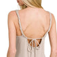 Zenana French Terry Twisted Strap Midi Dress