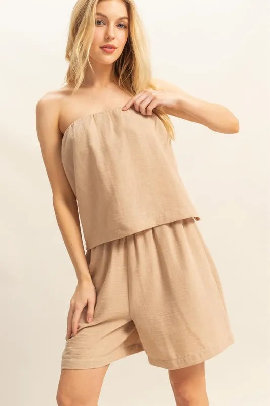 HYFVE Tube Top and Flowy Shorts Set