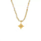 18K Gold-Plated Star Pendant Necklace with Zircon - DAVERRI FASHIONS