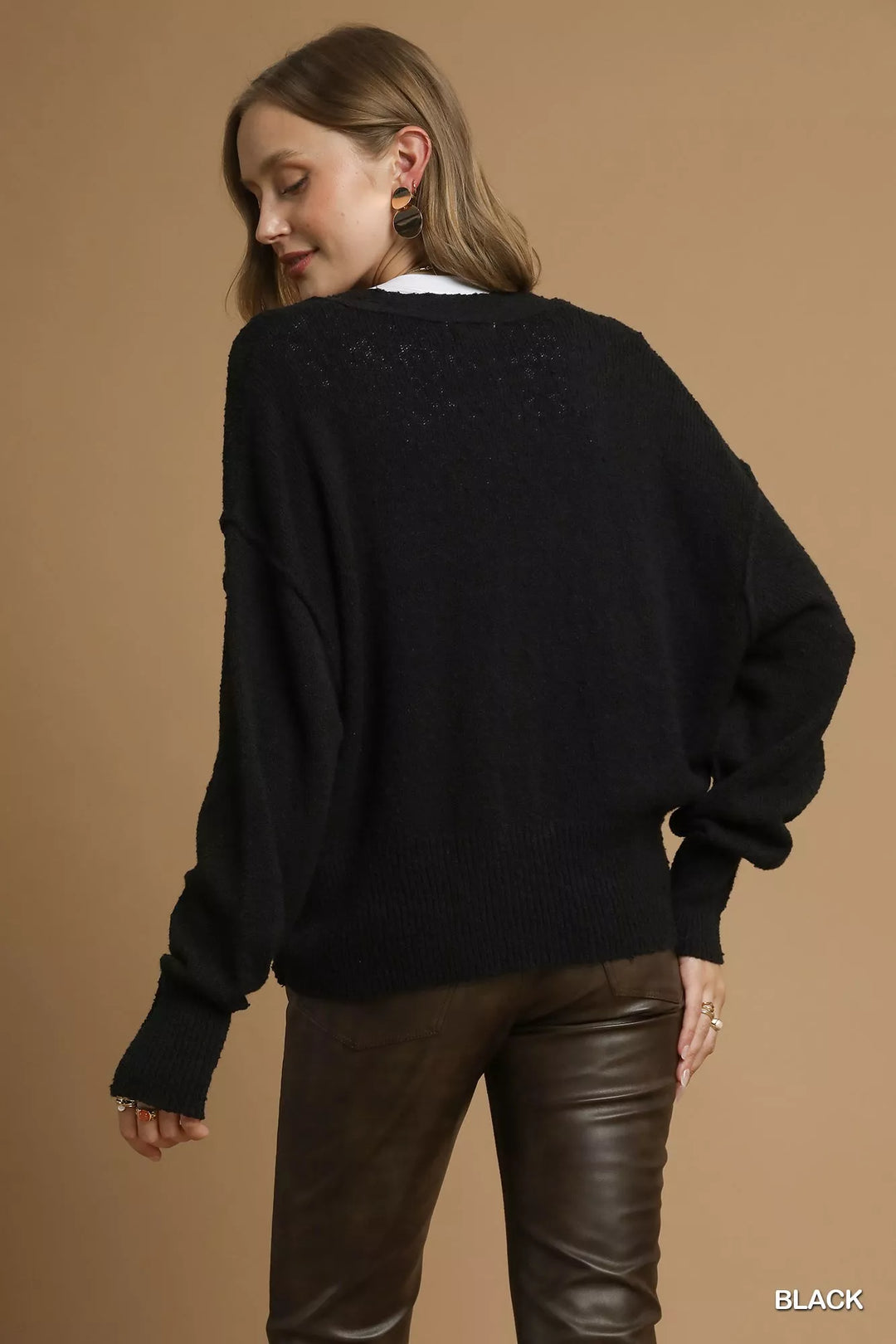 Umgee Button-Front V-Neck Knit Cardigan | Cardigans Daverri Fashions