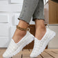 Breathable Mesh Slip-On Sneakers - DAVERRI FASHIONS