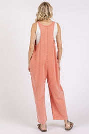 Mittoshop Scoop Neck Wide Leg Overalls Overalls