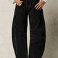 Wide Leg Relaxed Fit Barrel Jeans - DAVERRI FASHIONS