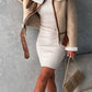Shearling Lined Zip Up Jacket - DAVERRI FASHIONS