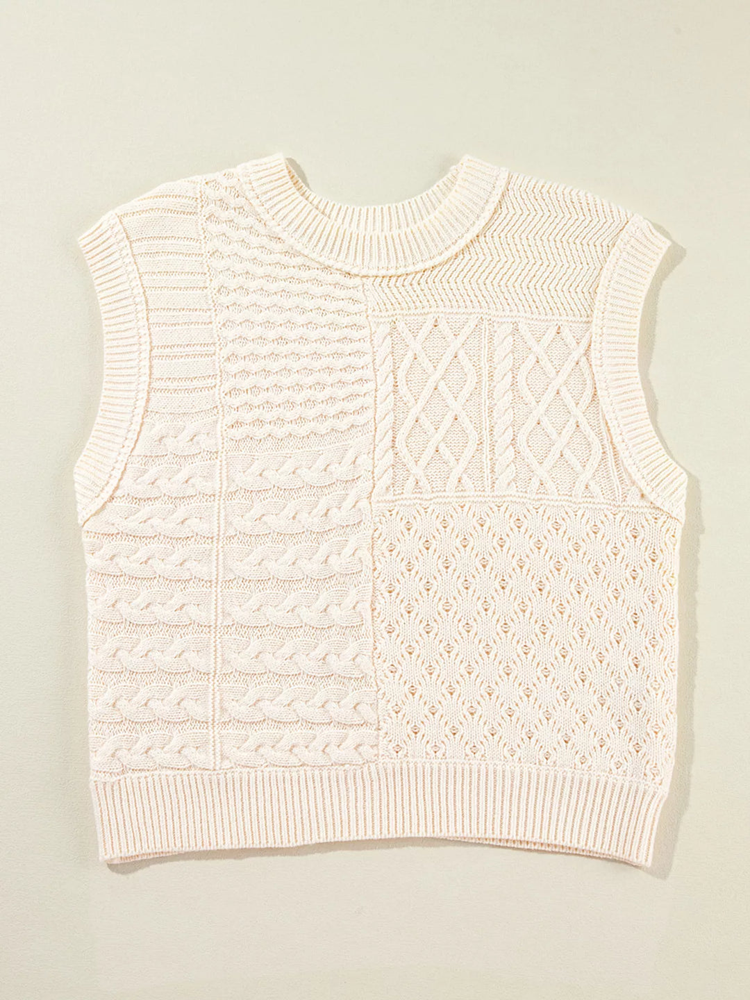Cable Knit Dolman Sweater Vest | Sweater Vests Daverri Fashions