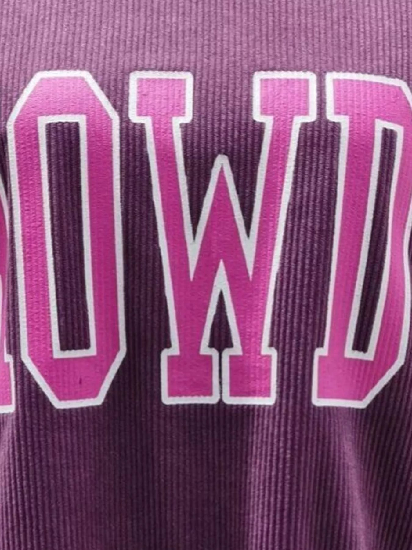 Full Size Howdy Round Neck Oversized Sweatshirt Plus Size | Sweatshirts Daverri Fashions