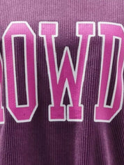 Full Size Howdy Round Neck Oversized Sweatshirt Plus Size | Sweatshirts Daverri Fashions