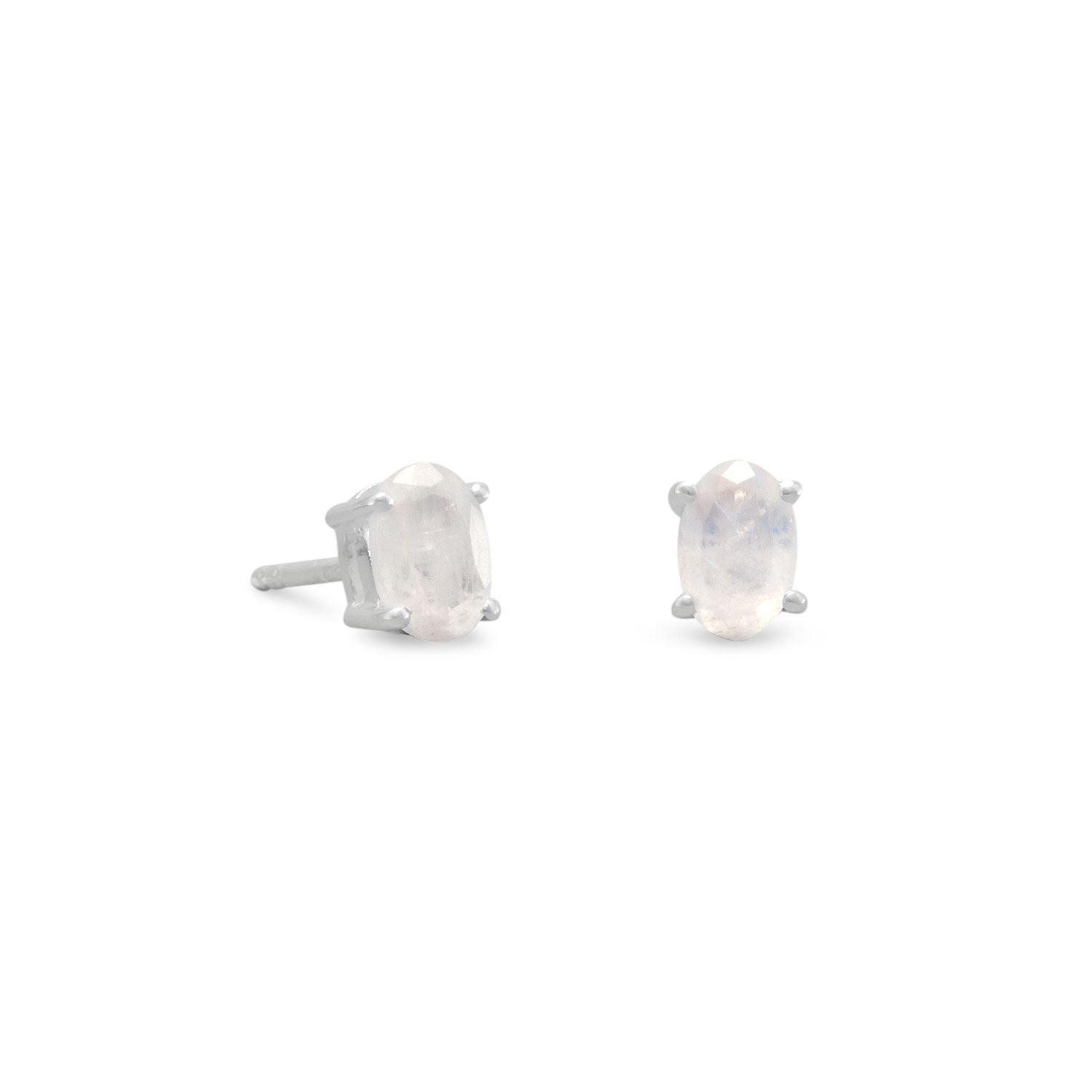 Rainbow Moonstone Stud Earrings Default Title Earrings