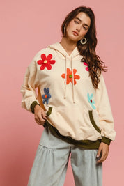 BiBi Patched Hoodie Top | Tops Daverri Fashions
