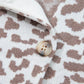 Leopard Drop Shoulder Chunky Knitted Cardigan - DAVERRI FASHIONS
