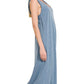 Zenana French Terry Twisted Strap Midi Dress