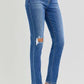 RISEN Full Size High Rise Ankle Skinny Knee Distressed Jeans - DAVERRI FASHIONS