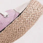 Lace Up Woven Espadrille Sole Sneakers SNEAKERS