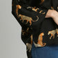 Umgee Full Size High-Low Satin Animal Print V-Neck Blouse Plus Size Blouses