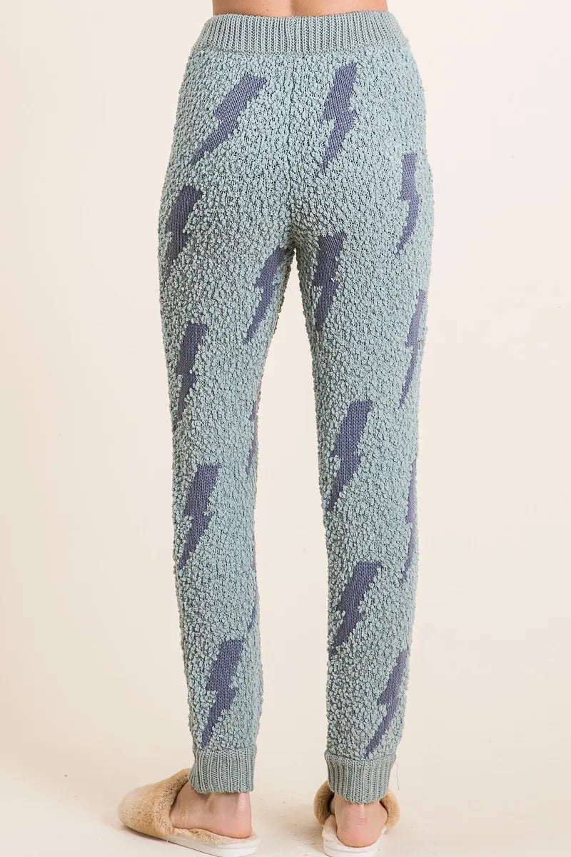 BiBi Cozy Soft Hairy Popcorn Sweater Pants | Pants Daverri Fashions