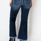 Artemis Vintage Colle High Rise Crop Flare Jeans - DAVERRI FASHIONS
