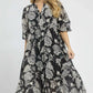 Umgee Floral Print Boho Midi Dress - DAVERRI FASHIONS