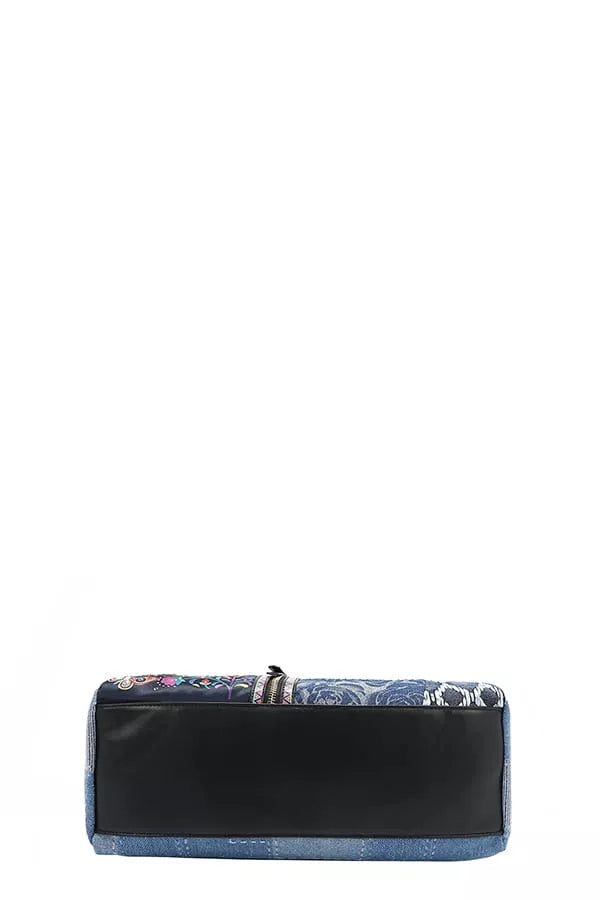 Bosque De Amor Denim Boston Bag | Handbags Daverri Fashions