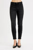 RISEN Full Size Tummy Control High Rise Adjustable Waist Skinny Jeans Plus Size BLACK Jeans