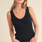 Aemi + Co Ribbed Wide Strap Knit Tank - DAVERRI FASHIONS