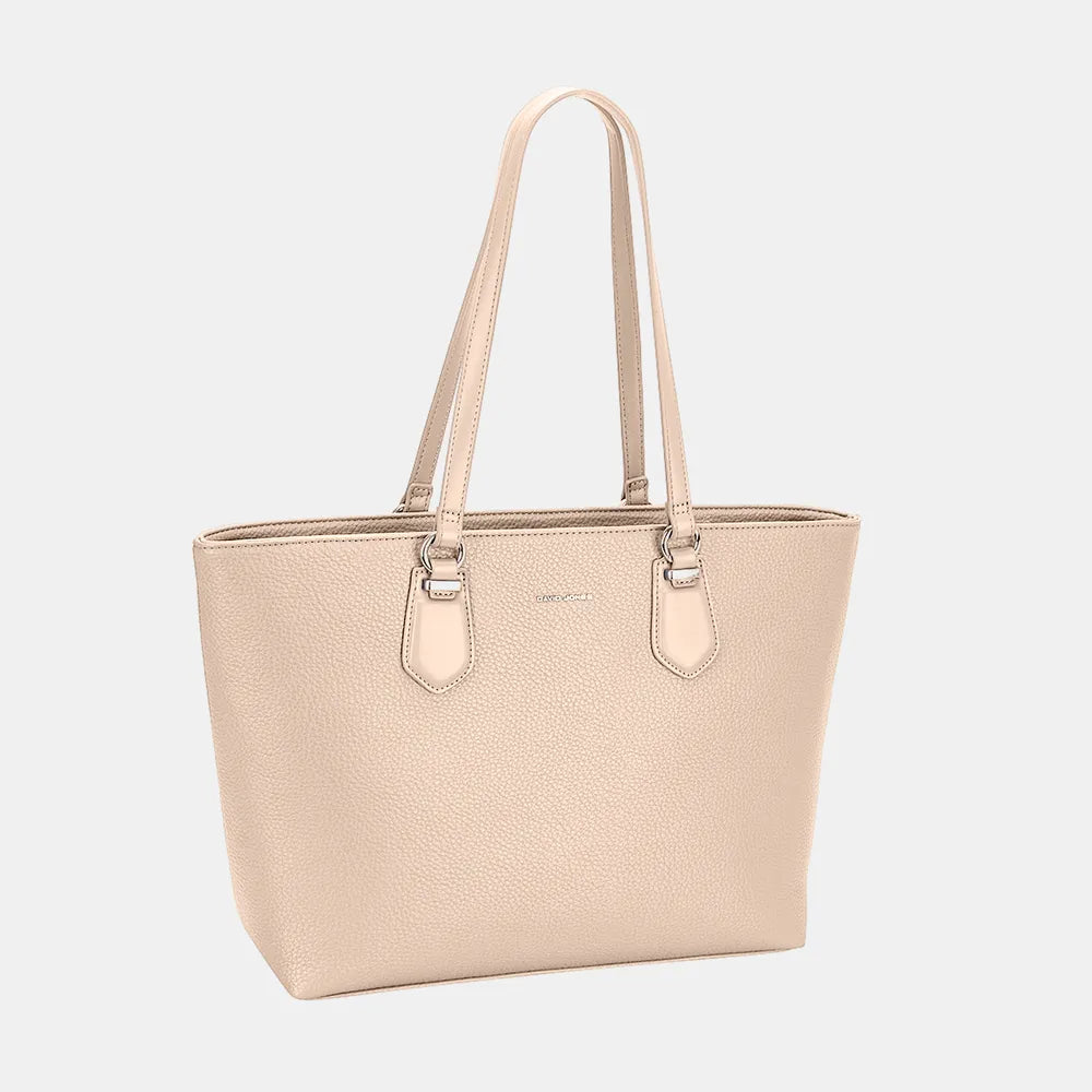 David Jones PU Leather Tote Bag Camel One Size