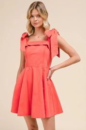 SO ME Fit and Flare Washed Gameday Dress | Daverri Fashions