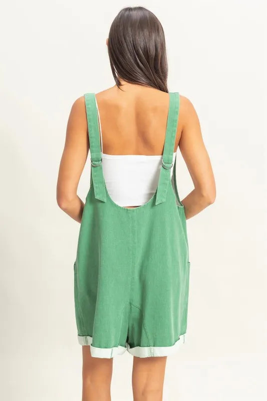 HYFVE V-Neck Pocket Detail Romper Rompers