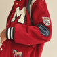 MABLE M Bomber Varsity Jacket with Patch Detail