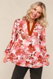 On Blossom Lane Floral Blouse | Daverri Fashions