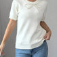 Pearl Bow Embellished Round Neck Sweater - DAVERRI FASHIONS