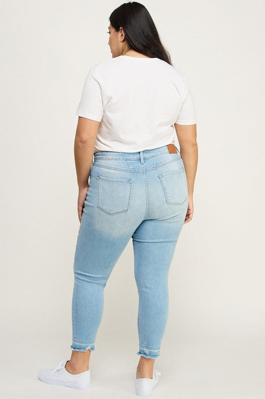 Artemis Vintage Plus High Rise Crop Skinny Jeans | Jeans Daverri Fashions