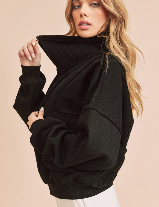 BLACK S Carter Pullover | Tops Daverri Fashions