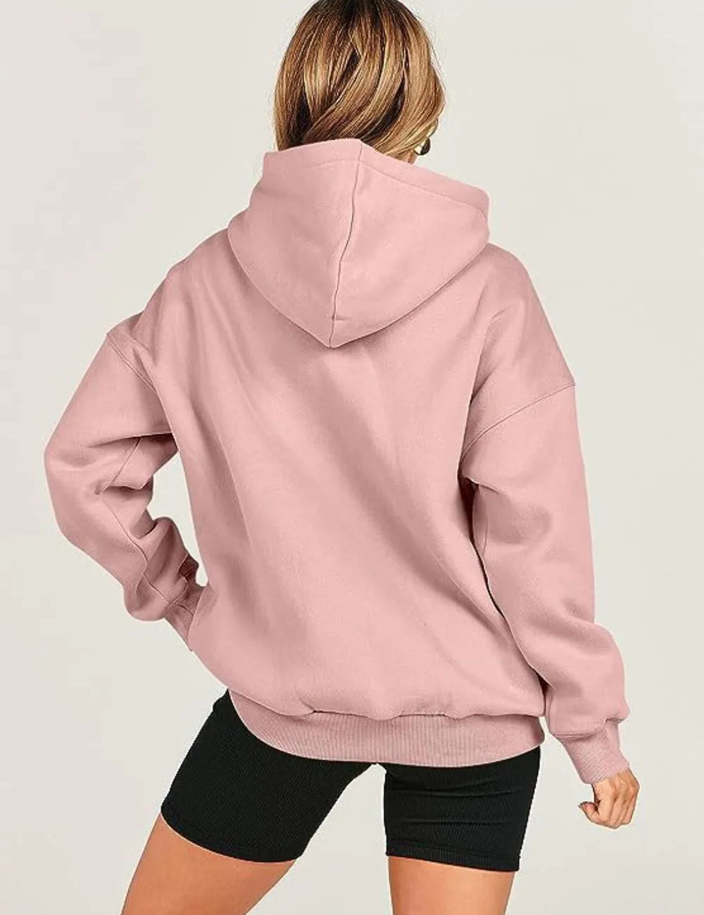 Dropped Shoulder Long Sleeve Hoodie | Hoodies Daverri Fashions