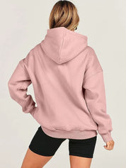 Dropped Shoulder Long Sleeve Hoodie | Hoodies Daverri Fashions