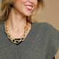 Umgee Oversized V Neck Ribbed Sweater Vest