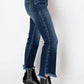 Artemis Vintage Colle High Rise Crop Flare Jeans - DAVERRI FASHIONS